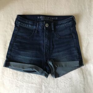 American Eagle High Rise Denim Shorts
